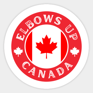 Elbows-Up Sticker